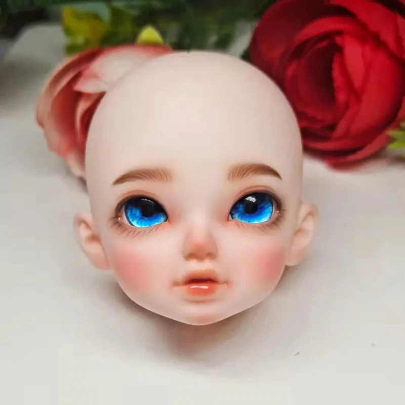 Elf/ Human Banny Doll Makeup Head Accessories 23cm Height Doll Body Part 1/7 Bjd Can Change Eyes Doll Head Girls Toys