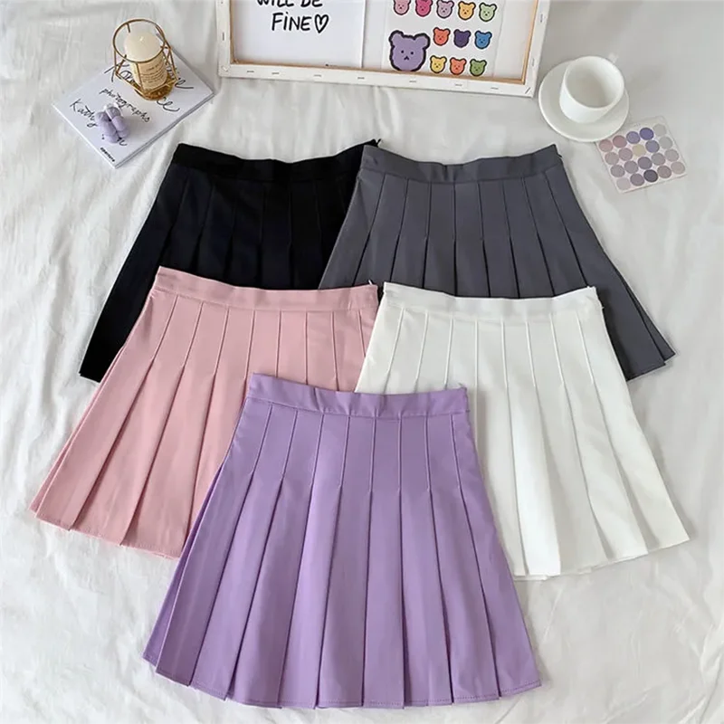 Korea Pastel High Waist Micro Skirt Sweet style E-girl Aesthetics Patchwork A-line Sexy Skorts Cute Streetwear Y2K Short Bottoms