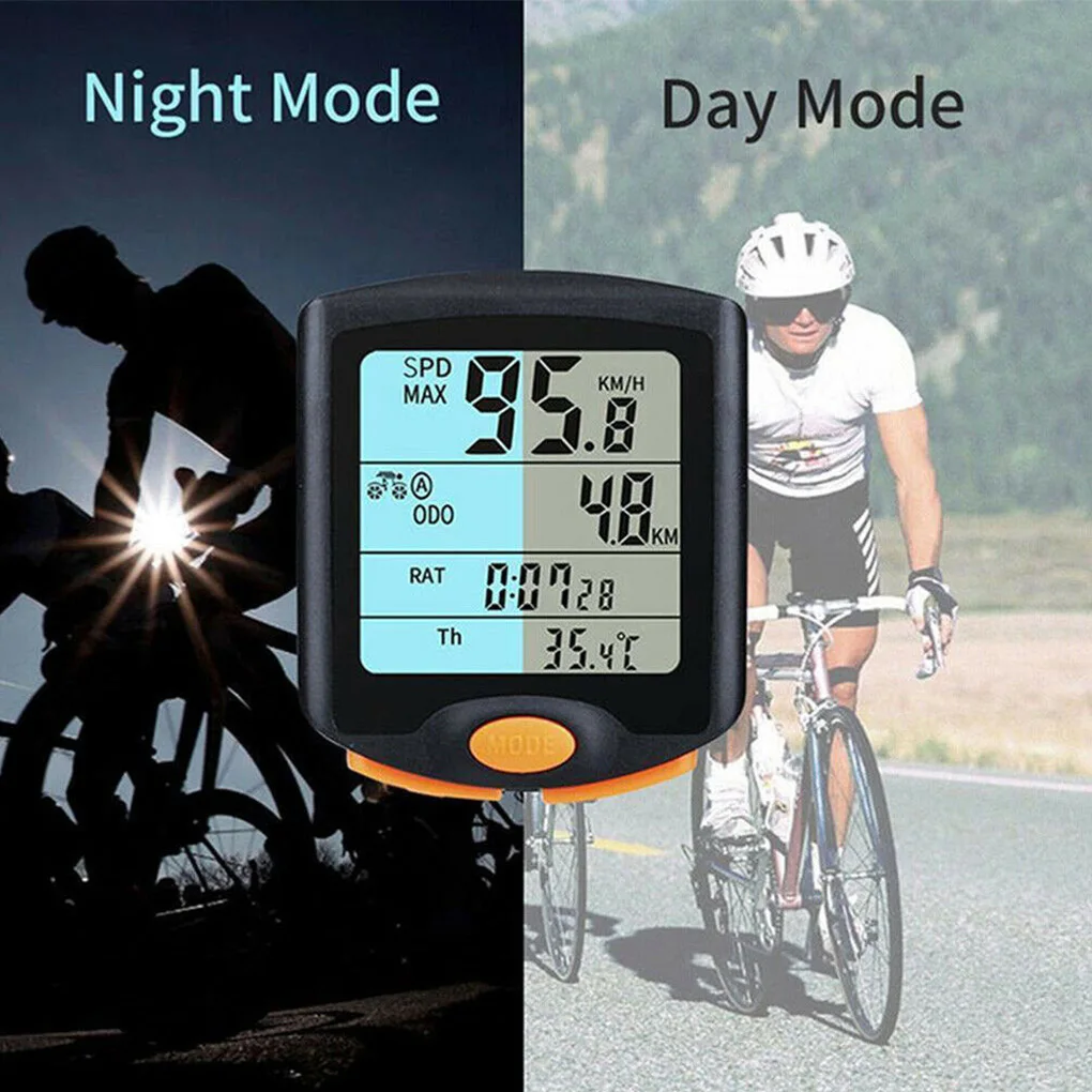 YT-813 Cycling Speedometer Bicycle Digital Computer Multifunction Bike LCD Display Odometer Wireless Wired Speedometer