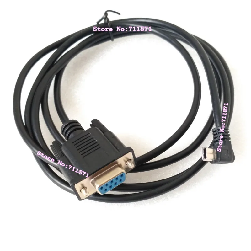 ​ ไม่มีชิปมุมขวา BEND 5Pin Mini USB V2.0 ชาย DB9 หญิงสาย 5P Mini USB V2.0 ชาย 9Pin DB9 หญิงสายอะแดปเตอร์