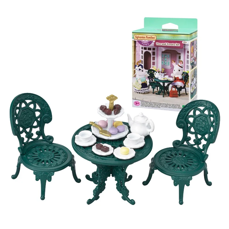 Sylvanian Families Dollhouse Scenes Accessories Town Series Tea and Treats Set No Figure Girl Gift New in Box 6012