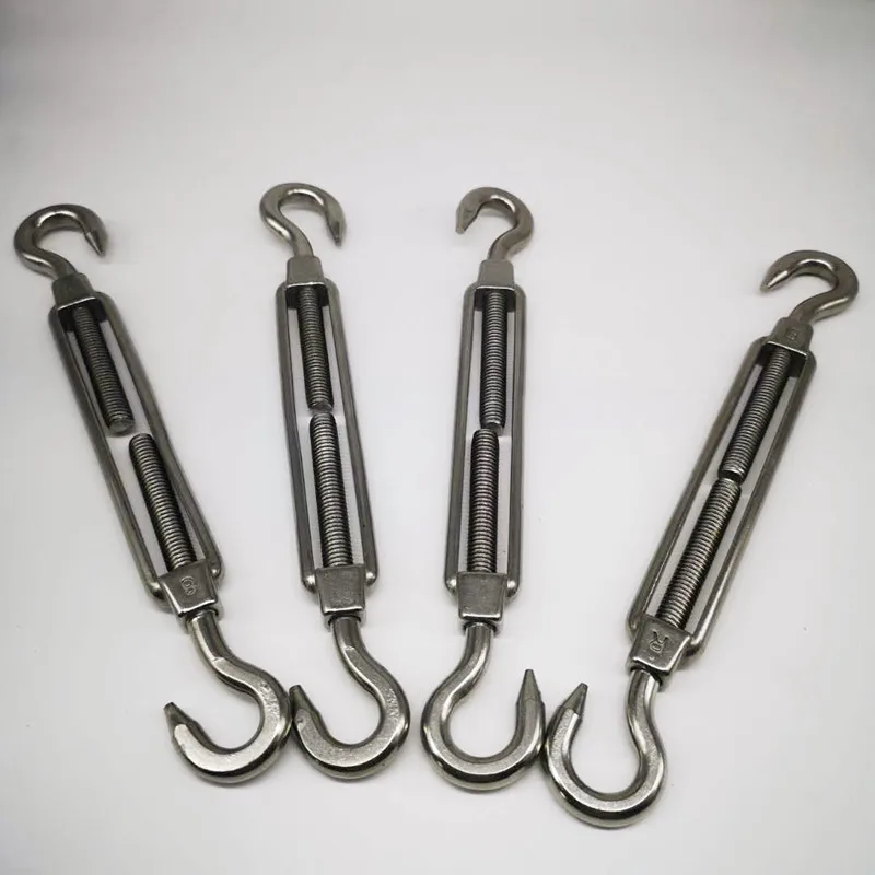 10 Chiếc M6 Móc Khóa Và Móc Khóa Mở Turnbuckle 304 Thép Không Gỉ Có Làm Việc Nam Châm