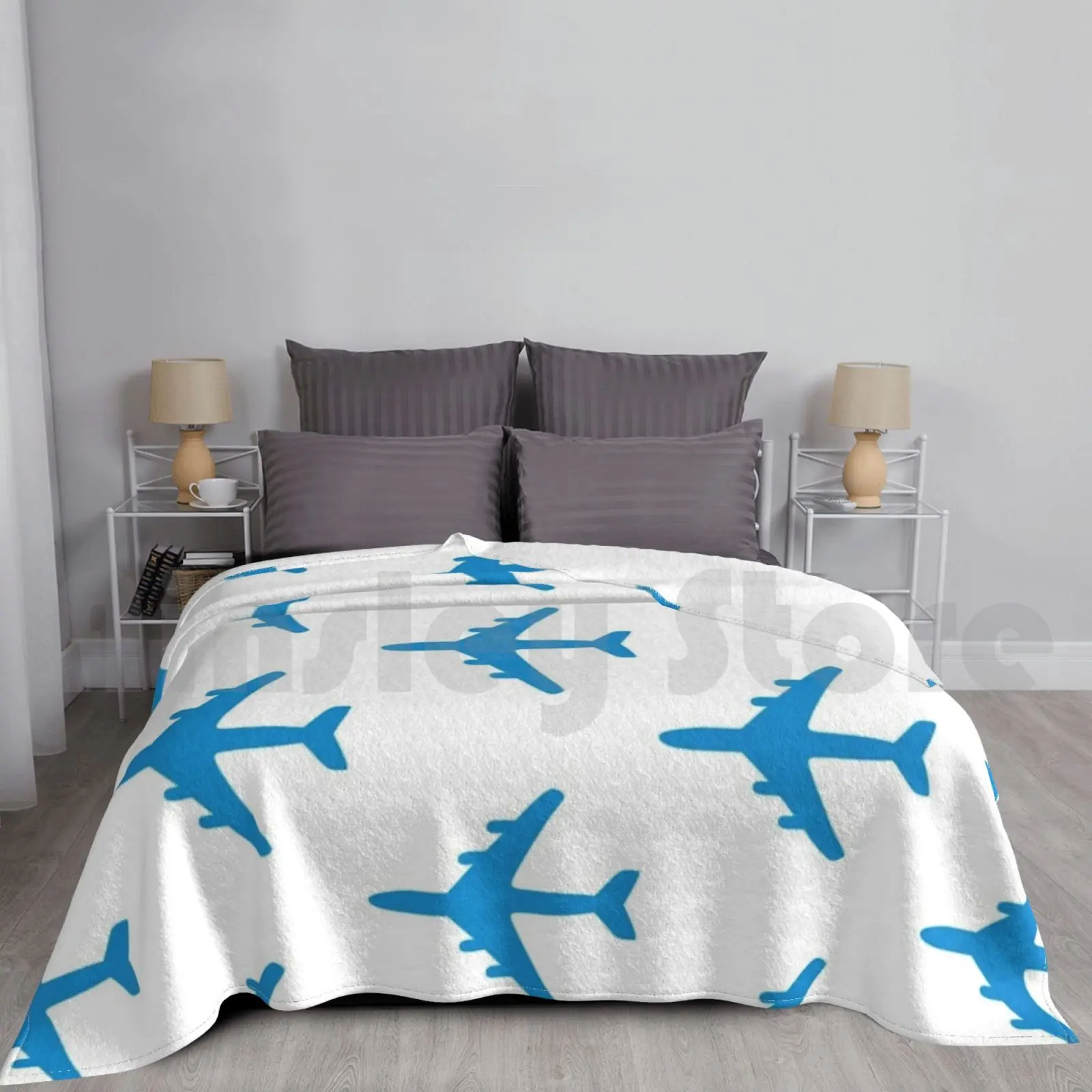 

Plane Blanket For Sofa Bed Travel Plane Fly Pilot