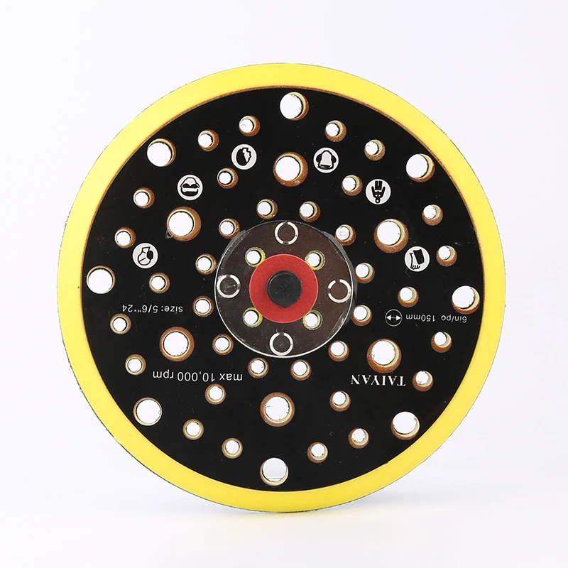 5 pollici 44 fori Multi-foro DA platorello per levigatrice platorello per levigatrice utensili abrasivi senza polvere accessori per smerigliatrice per levigatrice