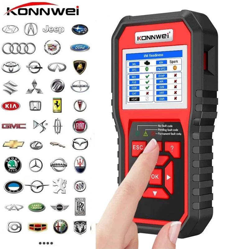 Professional OBD2 Scanner Diagnostic Tool KW850 Automotive Scanner Code Reader Check Engine Light Tools for All Cars After 1996