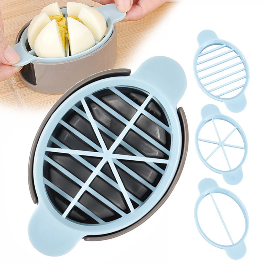 3 in1 Cut Multifunction Kitchen Egg Slicer Sectione Cutter Mold Flower Edges Gadgets Kitchen Tools Cooking Tools