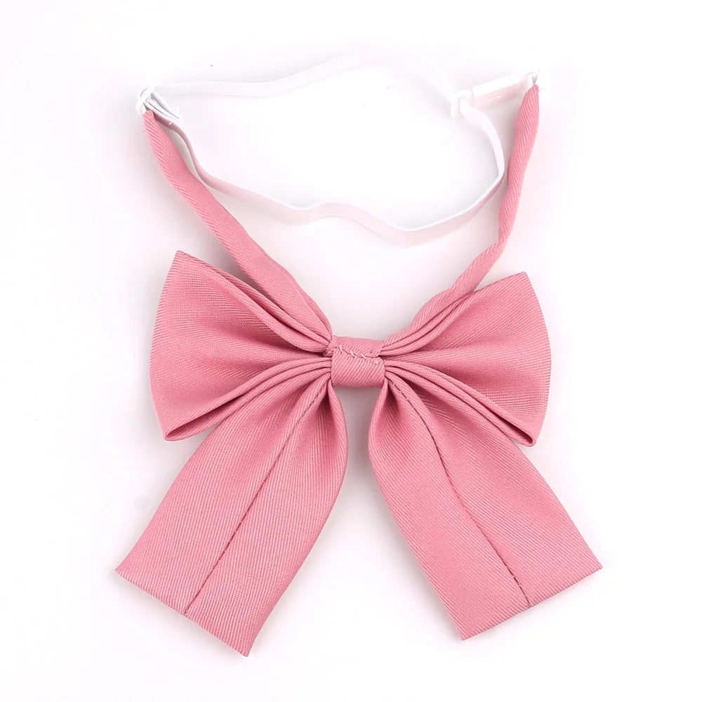 Ladies Large Bowtie Oversize Bow tie For Women Uniform Collar Butterfly Bow knot Adult Solid Bow Ties Cravats Girls Red Bowties