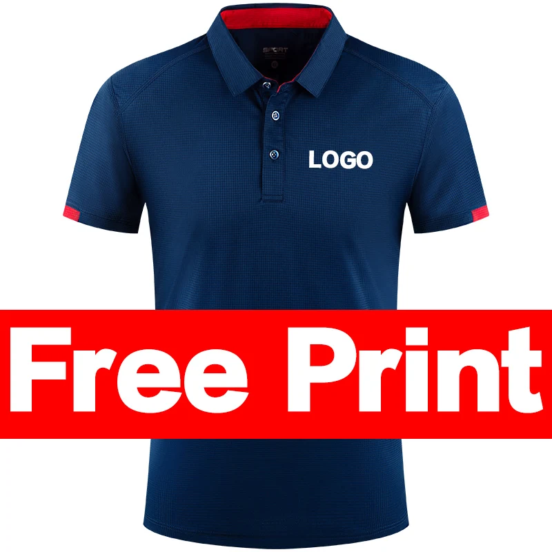 Camisa polo de secagem rápida de verão logotipo de impressão personalizada camisas de golfe grupo individual personalizado bordado logotipo polo camisetas topo