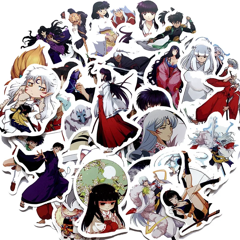 10/30/50PCS  Japan Anime Inuyasha Cartoon Stickers For  Waterproof Decal Laptop Motorcycle Luggage Fridge Phone Car Sticker