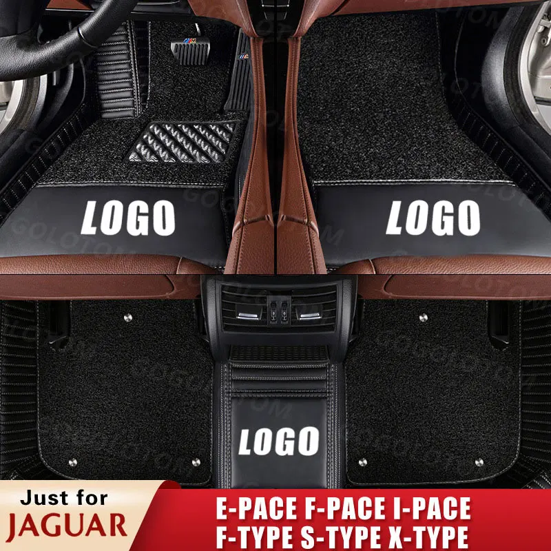 

Custom Car Floor Mats for Jaguar E-PACE F-PACE I-PACE F-Type S-TYPE X-TYPE Convertible coupe SUV Car Trunk mat Accessories