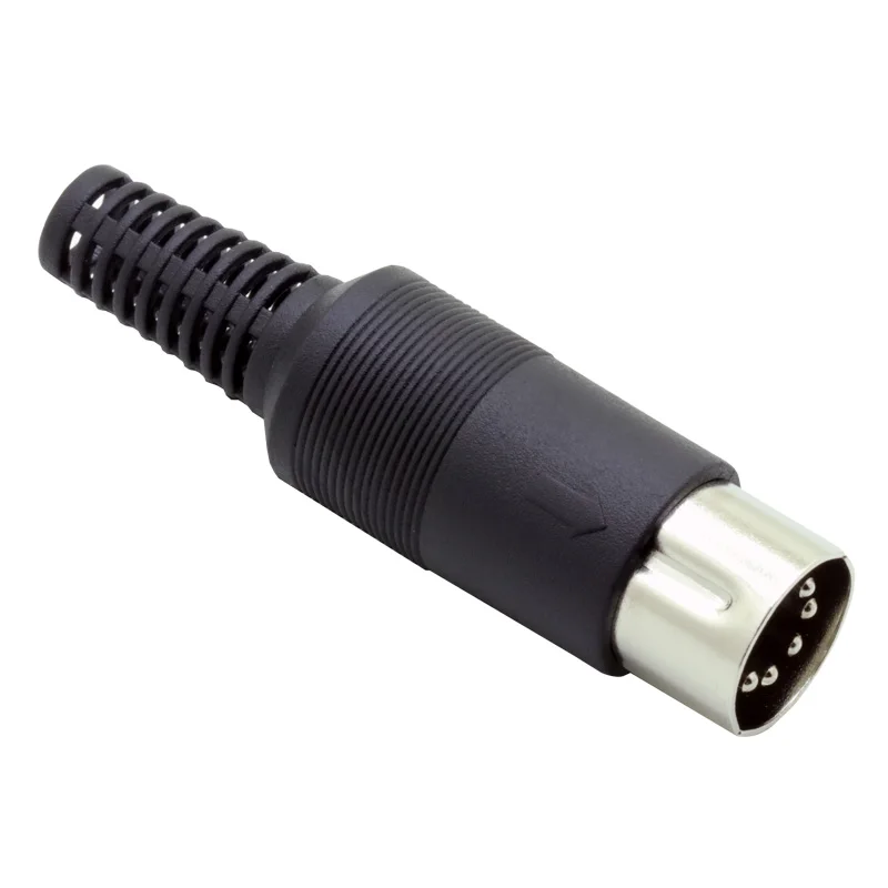 10pcs/lot 5Pins DIN Male Connector 5Pins DIN Plug Jack with Plastic Handle Keyboard Cable Connector Adapter  Wholesales