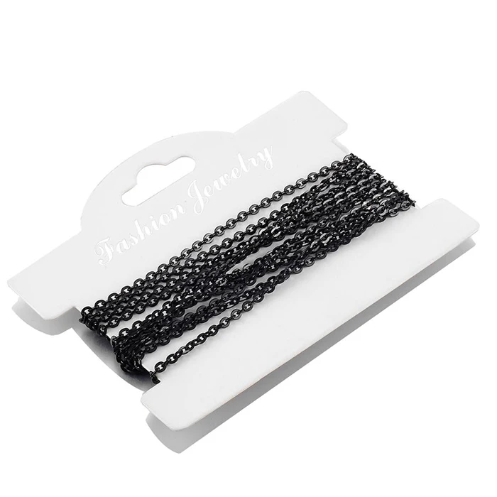 2m 1 Packung Edelstahl-Halskette DIY mit Kette Hochwertiger Großhandelsschmuck – Detail 5