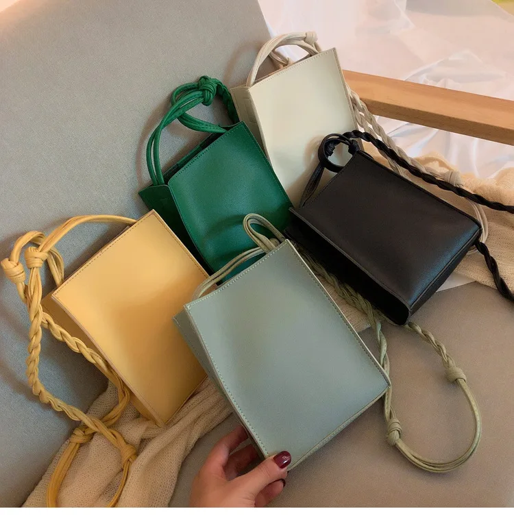 bag women 2020 new Korean simple PU Flap Solid Soft Fashion Shoulder Bag purse phone bag ladylike