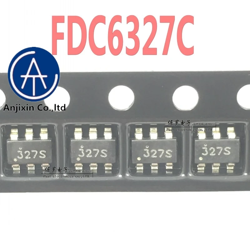 10 Chiếc 100% Orginal Và NewMOS FET FDC6327C FDC6327 Lụa Màn Hình 327 SOT23-6 Thật Cổ