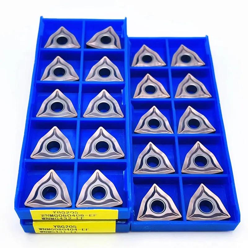 WNMG080404-EF YBG205 WNMG080408-EF YBG205 CNC indexable turning tools, carbide inserts for stainless steel