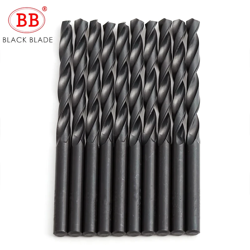 BB Twist Drill Bit HSS Black Oxide Tiny Micro Mini Diameter 0.2mm~20mm Hole 10PCS for Metal Wood PVC HSSCo Cobalt