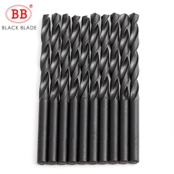 BB Twist Drill Bit HSS Black Oxide Tiny Micro Mini Diameter 0.2mm~20mm Hole 10PCS for Metal Wood PVC HSSCo Cobalt