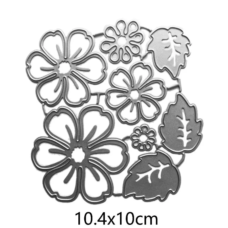 Flower Petal Metal Cutting Dies Stencil Scrapbooking DIY Album Stamp Paper Card Embossing Decoration Craft