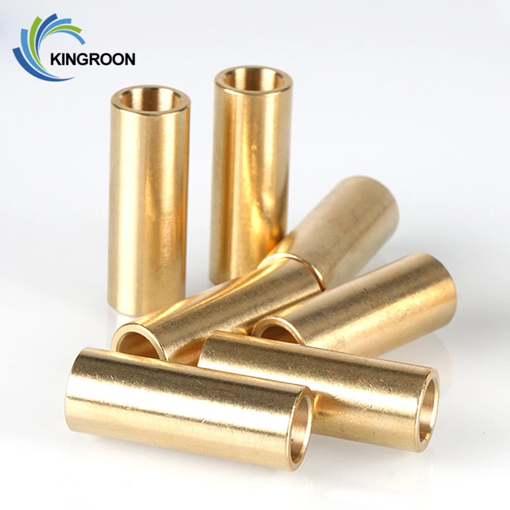 KINGROON 2pcs Metallurgy Bushing Brass bearing Self-lubricating Copper Sleeve Special Bearings Slide 3D Printers Parts 3D Parts