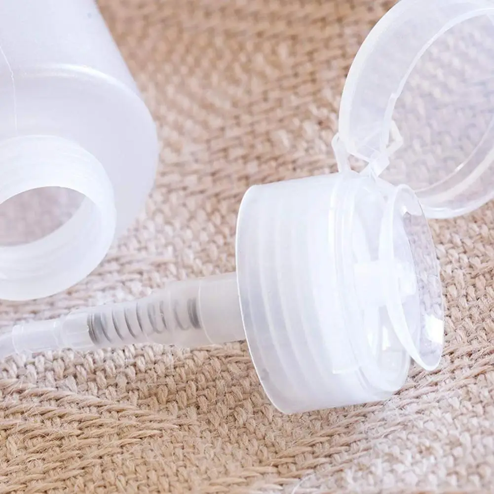 70% Hot Sale Nagellak Remover Alcohol Vloeistof Druk Pompfles Nail Art UV Gel Cleaner Lege Plastic Container Tool