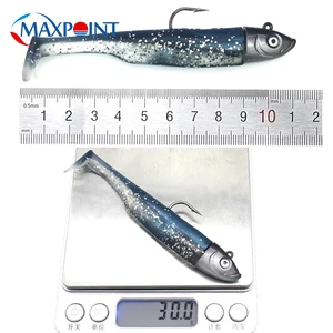 4.5 inch jig fishing bait shad with 22g head, super soft 9cm vinyl tail for sea ass zander, 5 -color fishing bait kit 12 Main Sales Vinyl Breed Fishing - №7