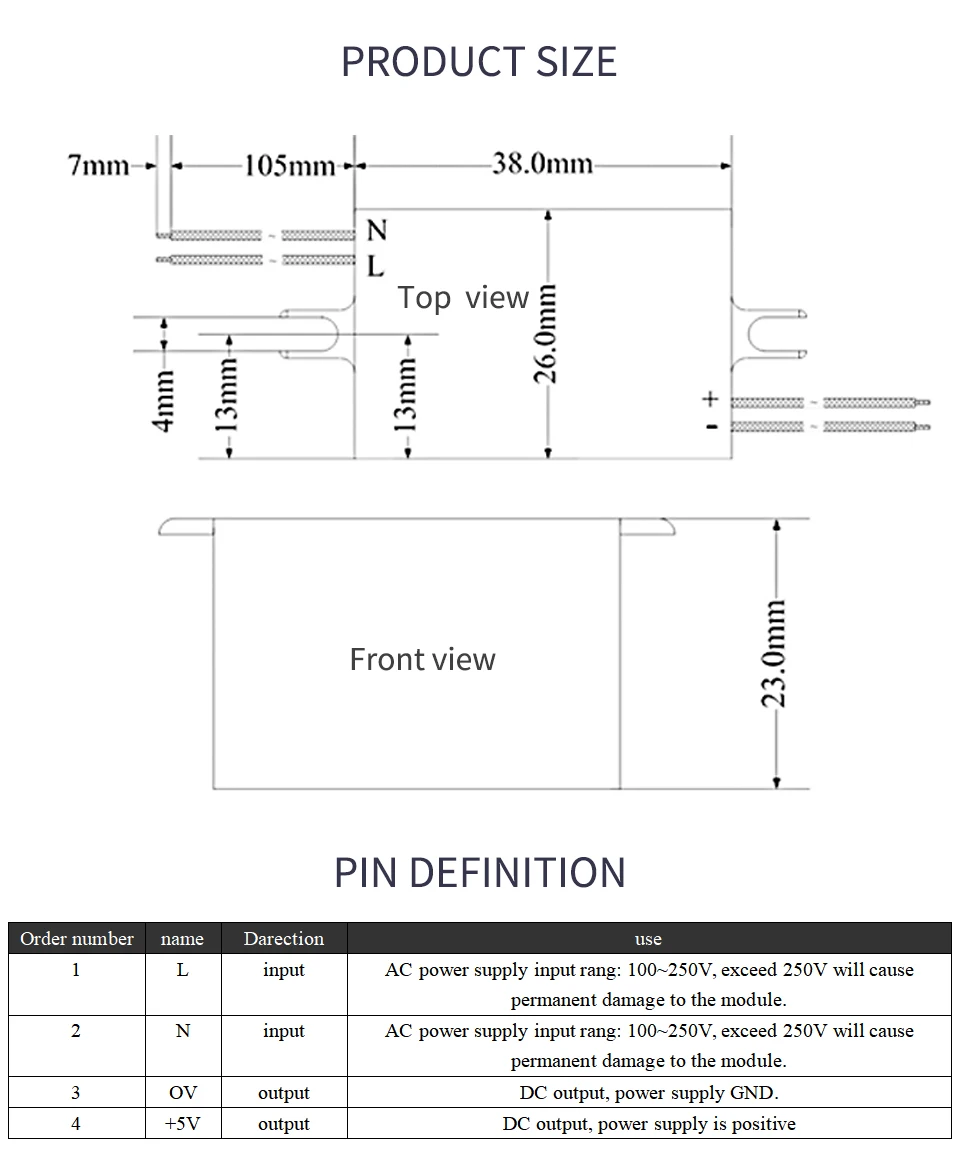 AM11-12W12C AC-napięcie prądu stałego moduł zasilania | 220 V jak 5 V2. 4 A | | 220 V kolei 12 V 1A 12W zasilacz impulsowy 5 V 12 V