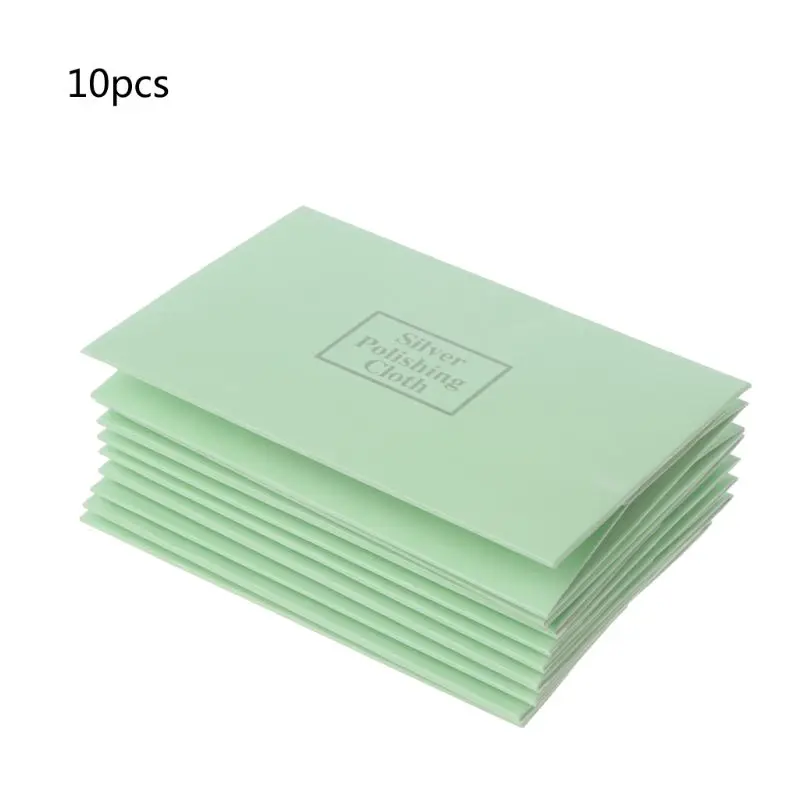 10Pcs Polishing Cloth Jewelry Polishing Silver Gold Clean Tool Jewelry Cleaner  Drop Shipping