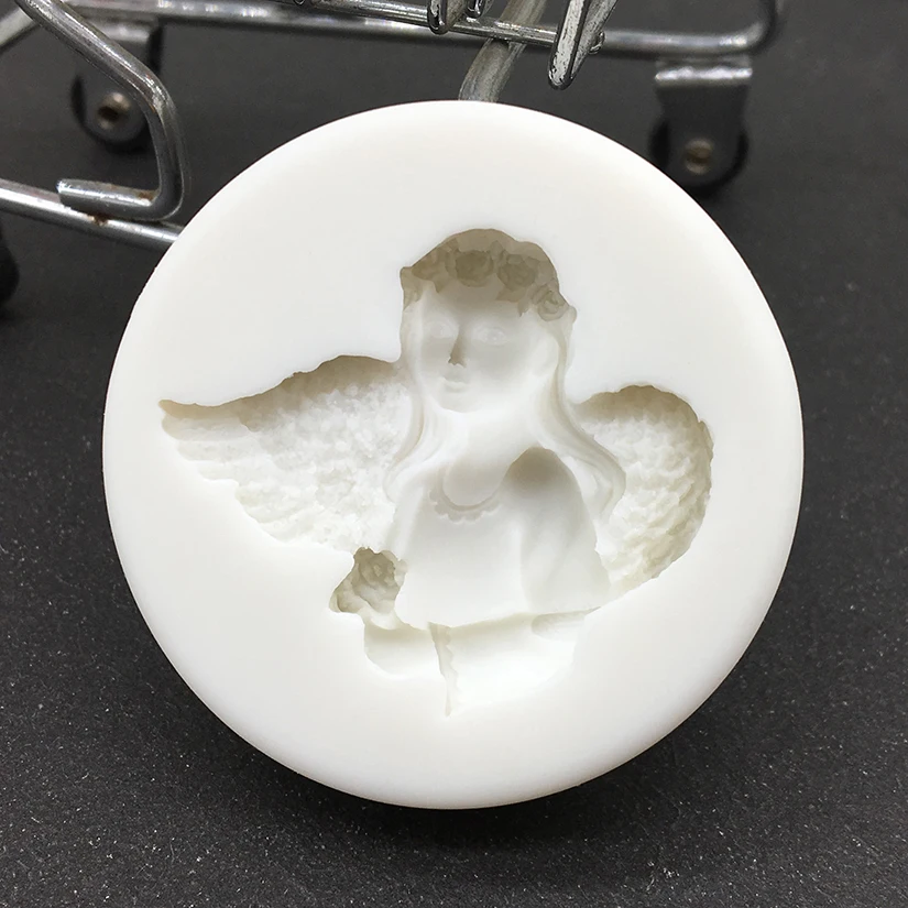 Garland Angel Girl Silicone Mold Resin Tools Sugarcraft Cupcake Baking Mold Fondant Cake Decorating Tools