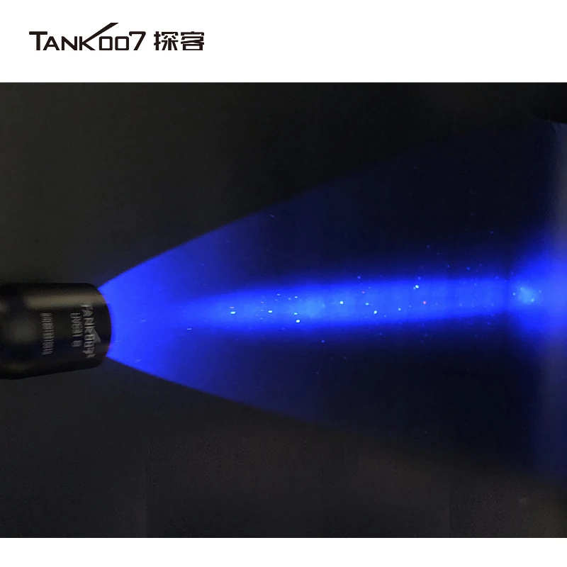 TANK007 UVC31 NDT Nichia UV LED Lanterna Cura 365nm Blacklight Polícia Forense Alta Potência Tipo C USB Óculos Recarregáveis