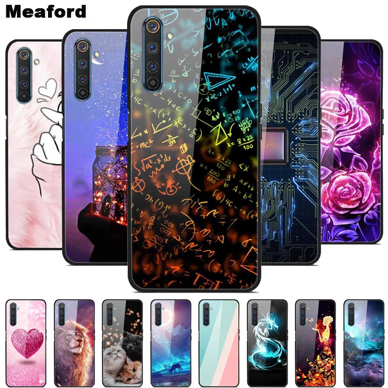 For Realme 6 Pro Tempered Glass Case for Realme 6 6S 6i Soft Bumper Hard Funda For Realme 6 Pro Phone Case Realme6 6 S 6i Cover