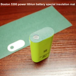 100pcs/lot Boston 5300 power lithium battery flat head special insulation mat meso mat 18650 battery green insulation mat