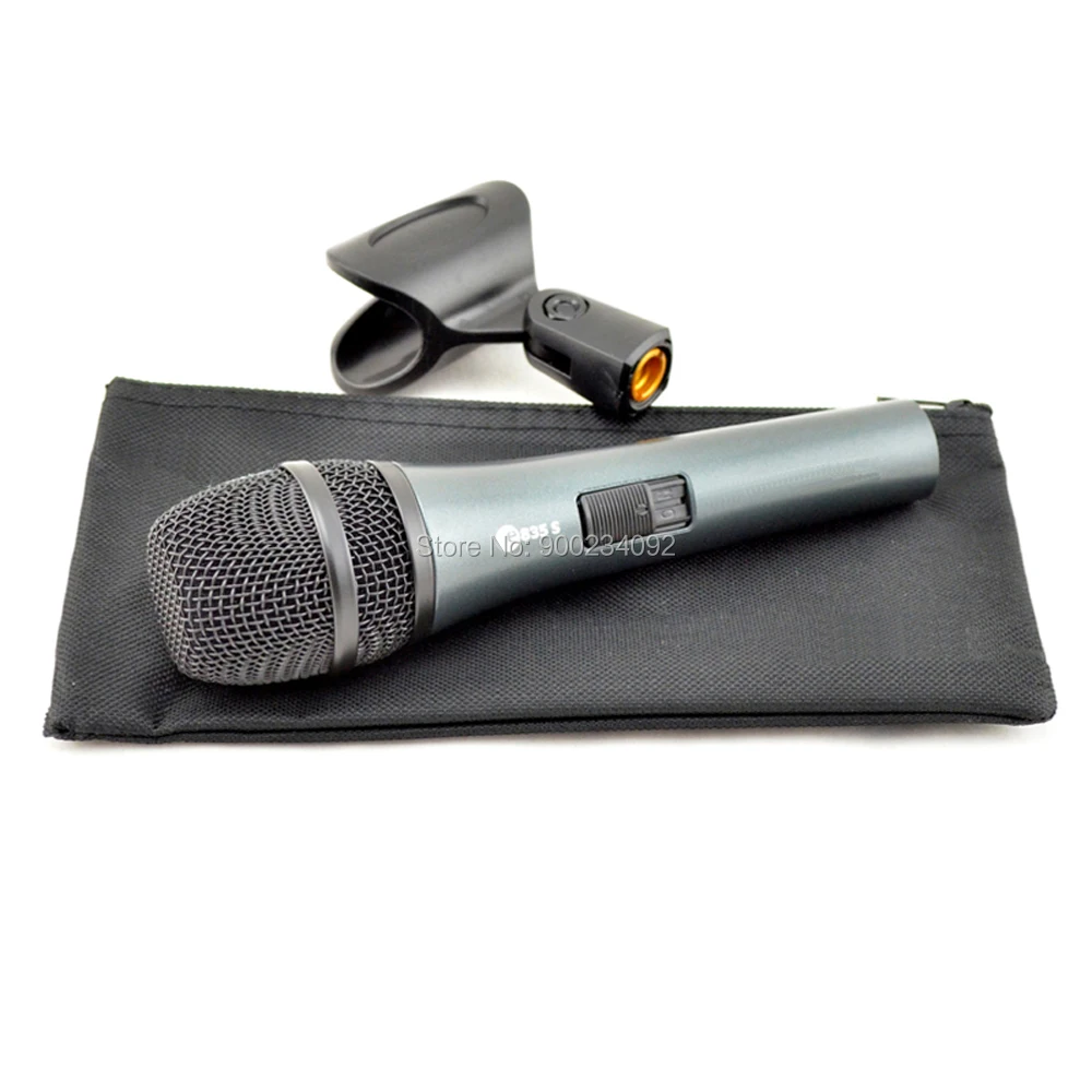شحن مجاني e835S ميكروفون تشغيل/إيقاف التبديل السلكية ديناميكية القلب المهنية الصوتية ميكروفون