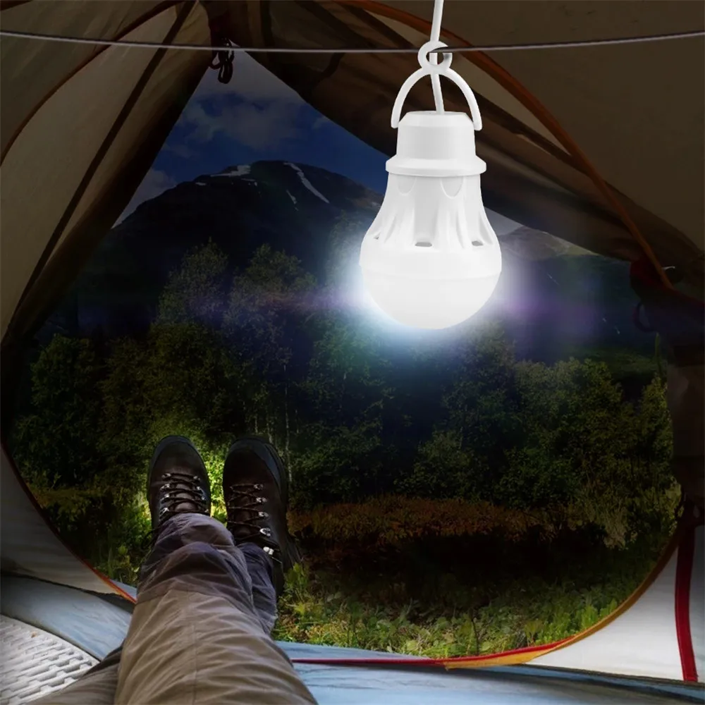 Lámpara de Camping alimentada por USB, bombilla Led portátil, lámpara de energía, iluminación Led, tienda de campaña, luz nocturna para senderismo