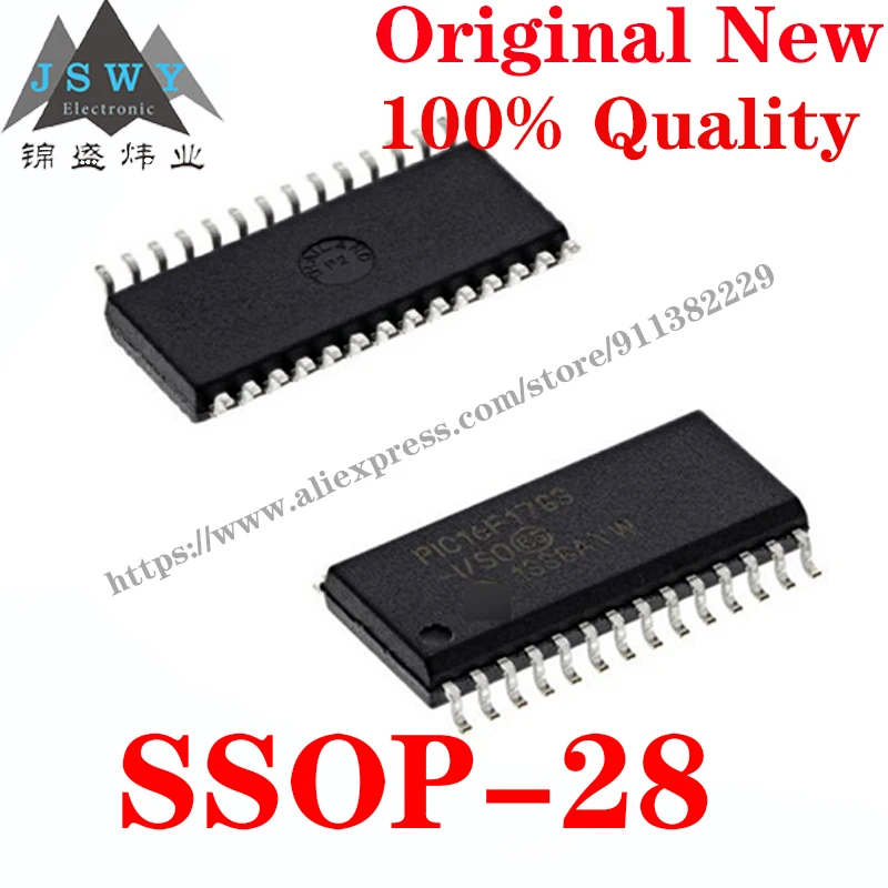 10~100 PCS PIC16F1783-I/SO SSOP28 Semiconductor 8-bit microcontroller -MCU IC Chip for module arduino Free Shipping 16F1783-I/SO