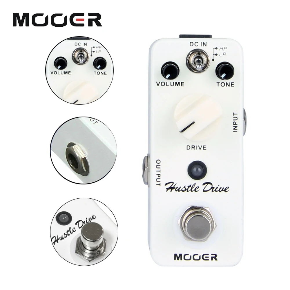 Mooer Mds2 Guitar Pedal Hustle Drive Distortion Effect Pedal for Guitar Parts Distortion Electric Guitar Effect Pedal Accessorie