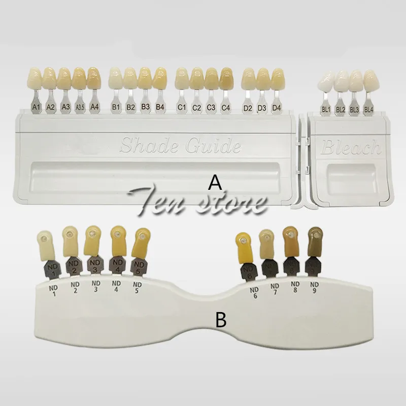 Porcelain Dental Teeth Denture tooth colorDental model Oraltooth teeth Classical porcelain teeth color shade guide