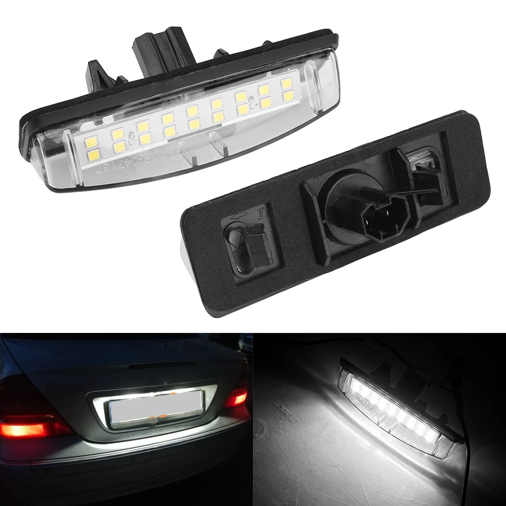 Car Number Lamp 2Pcs LED License Plate Lights CANBUS No Error for MITSUBISHI Colt plus Grandis 2003~