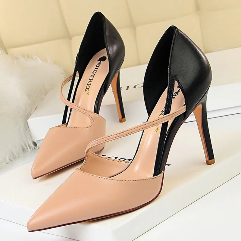 BIGTREE Shoes High Heels Woman Pumps Stiletto Women Shoes Women Basic Pump Fashion Women Sandals Female Shoes stilettos 9.5 cm