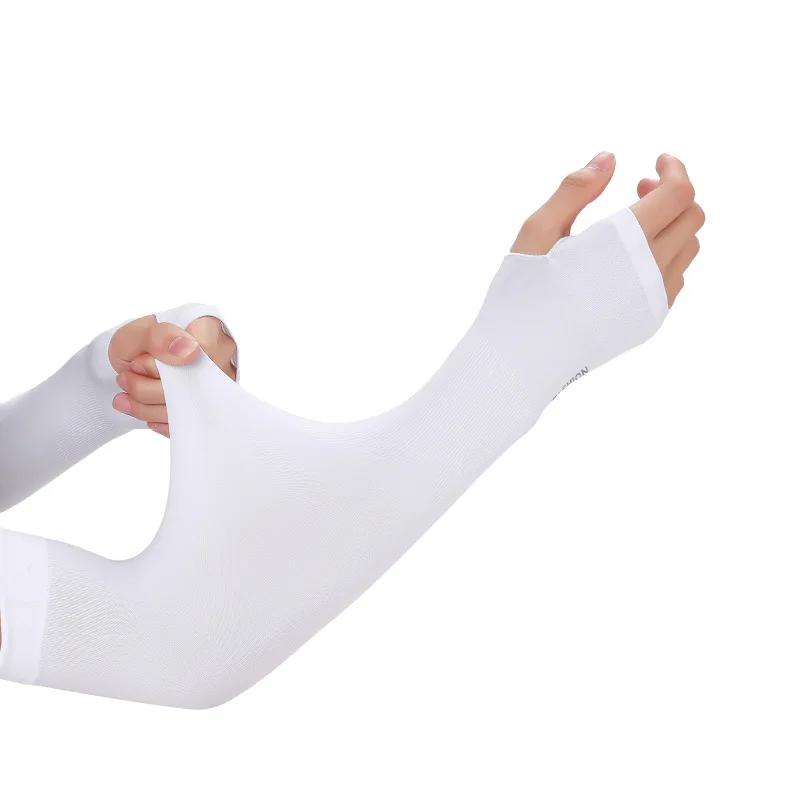 AliExpress Ice Silk Arm Sleeves Summer Cycling Cool Sports UV Protection Women Long Sleeve Thin Gloves Elastic Men Driving Hiking Sleeves