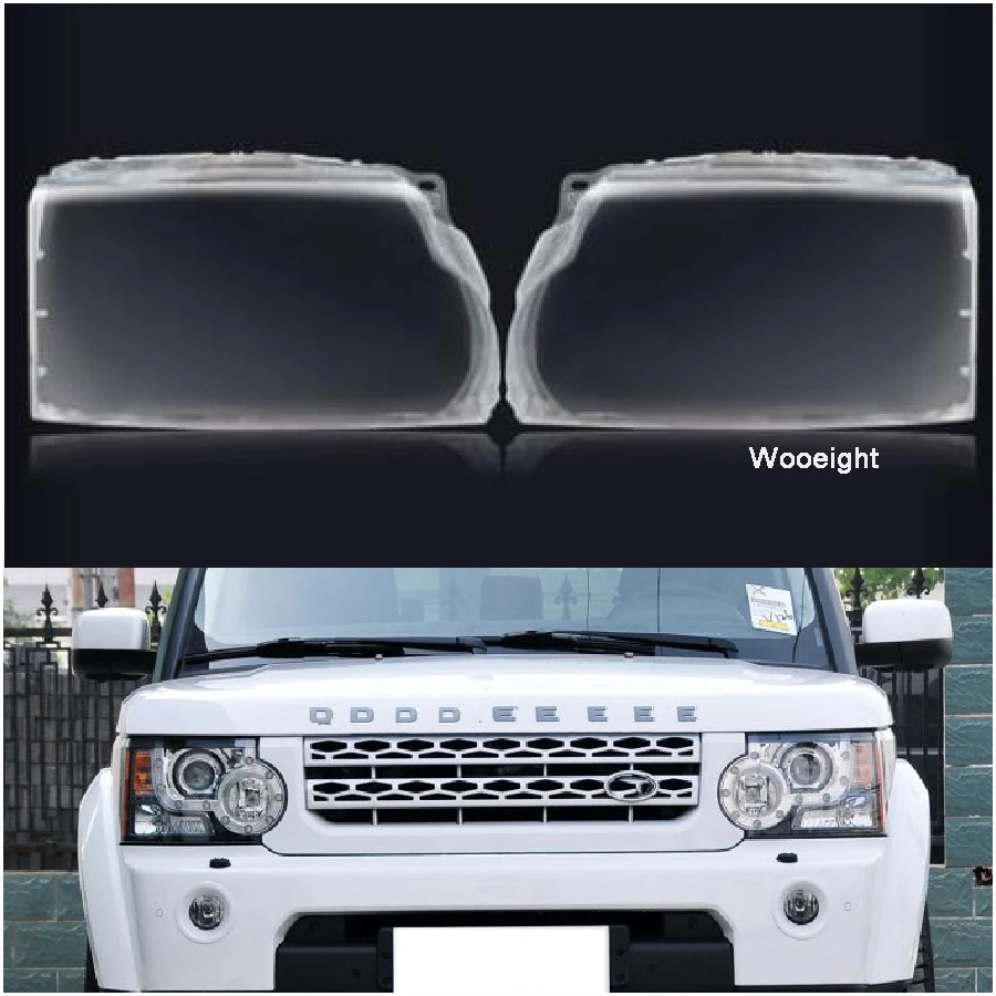 Wooeight 1Pc Car Replacement Auto Shell Cover Clear Shade Cap Headlamp Lens For Land Rover Discovery 4 LR4 2010-2013 2014-2018