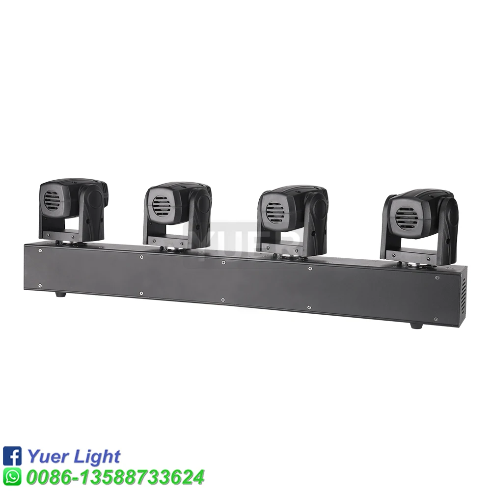 Imagem -03 - Led Cabeça Cree 4x10w Rgbw 4in1 Mini Movendo a Cabeça Luz 12 14 27ch dj Discoteca Casamento Palco Barra Discoteca Dmx Controle de Voz 2023