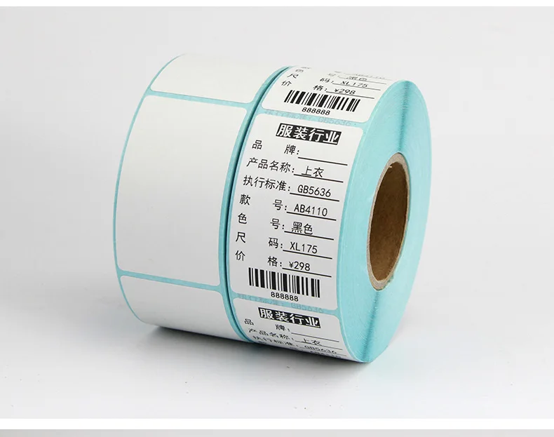 White Blank, Waterproof, Oil-Proof, Scratch-Proof, Thermal Paper 50*30 20 25 60X40 70 80 Self-Adhesive Barcode Printing