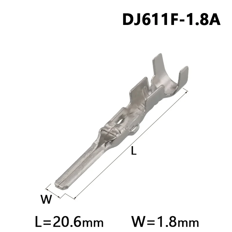 200pcs 171661-1 Male female wire connector terminal Plugs socket Fuse box Wire harness Soft Jacket DJ611F-1.8A