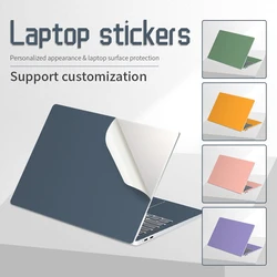 Adesivo decorativo para notebook, cores sólidas, 11, 13, 14, 15.6 e 17.3 polegadas, película de pvc, decoração para acer, lenovo, hp, macbook