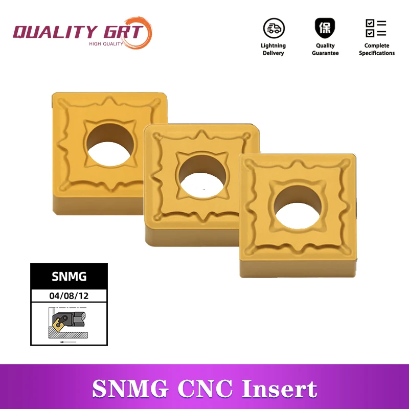 

Q.Grt Carbide Insert SNMG 120404 SNMG120408 SNMG120412 Steel Material External Turning Tools Holder CNC Lathe Turning Insert