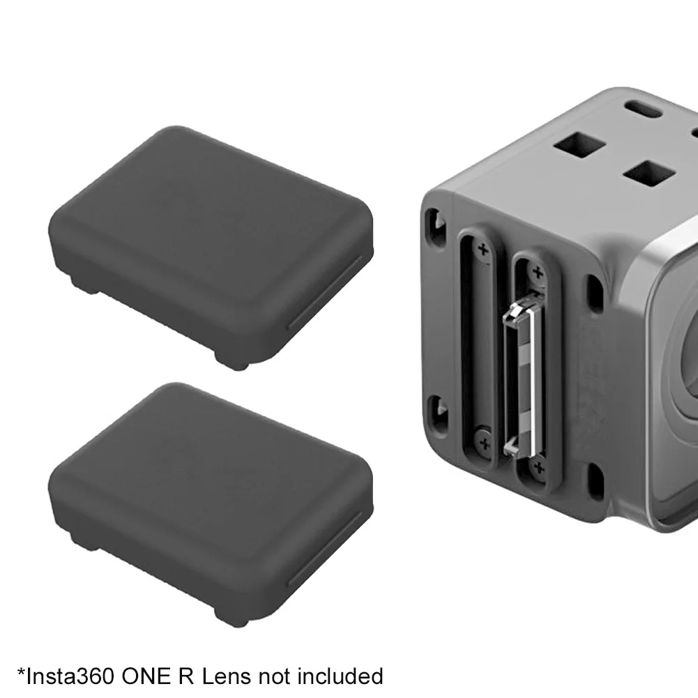 Funda protectora de silicona para cámara Insta360 ONE R, accesorio de protección de 2 piezas, portátil, antipolvo, práctica, resistente al agua