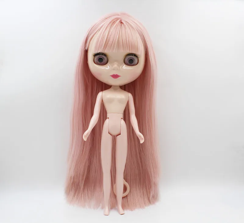 Free Shipping colorful RBL-899J DIY Nude Blyth doll birthday gift for girl 4color big eye doll with beautiful Hair cute toy