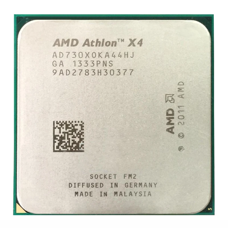 

Процессор AMD Athlon X4 730, 2,8 ГГц, 65 Вт, разъем FM2, четырехъядерный процессор для настольного компьютера AD730XOKA44HJ