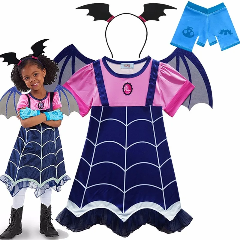 Halloween Costumes for Girls Kids Vampirina Dress Christmas Princess Dress Costume for Girl Clothes Halloween Cosplay Costume