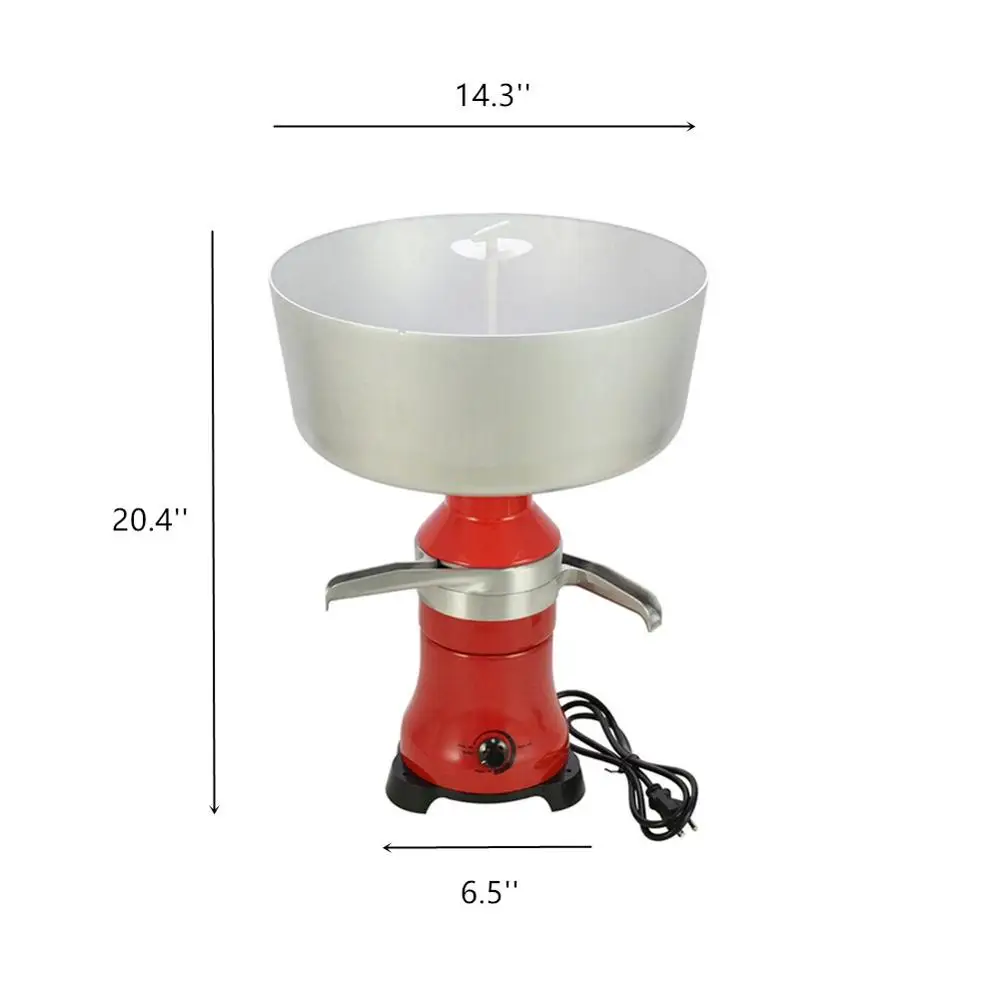 110V/220V Fresh Milk Cream Electric Centrifugal Separator Metal 80L/h US EU Stock